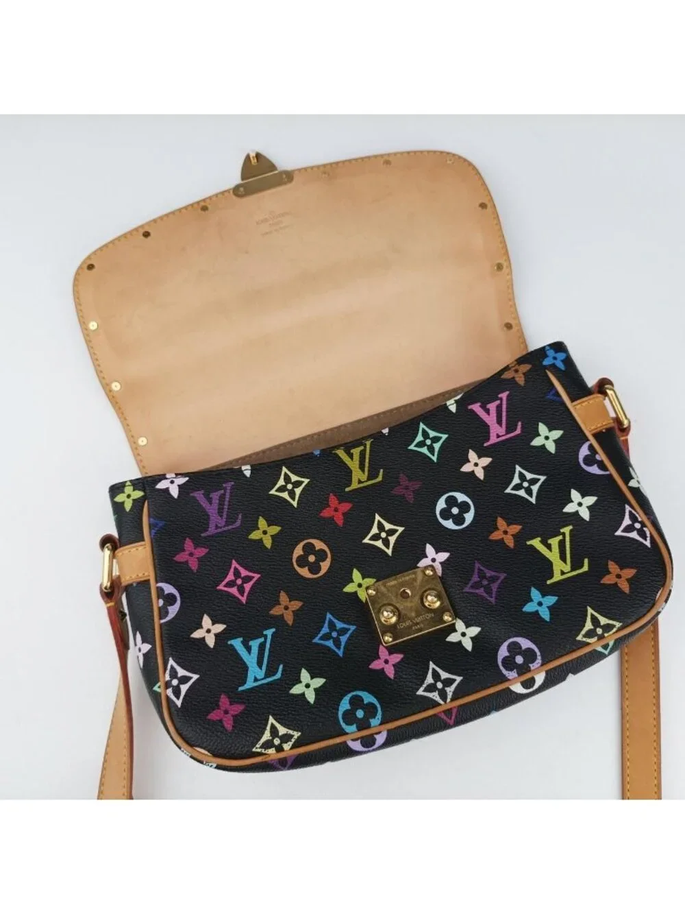 Louis Vuitton Sologne Noir Monogram Multicolor Shoulder